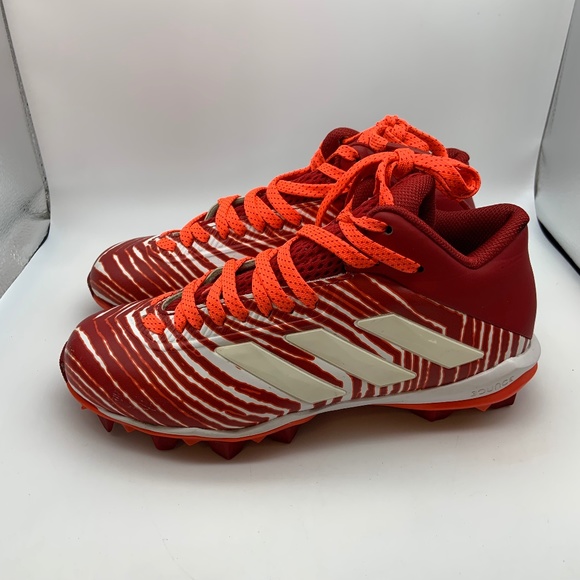 Adidas Kid's Freak MD Zubaz Football Cleats Red/Orange Size 4 - Picture 1 of 16